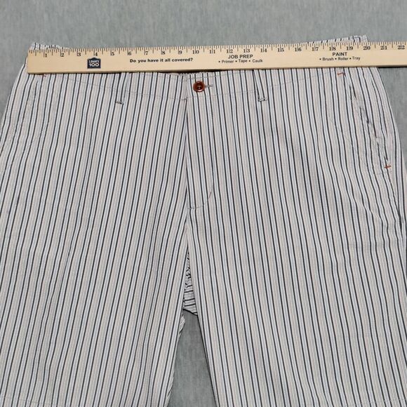 Tommy Bahama Short Men 36 Actual 40 Striped Chino Flat Front Stretch 10" Inseam - Picture 9 of 14